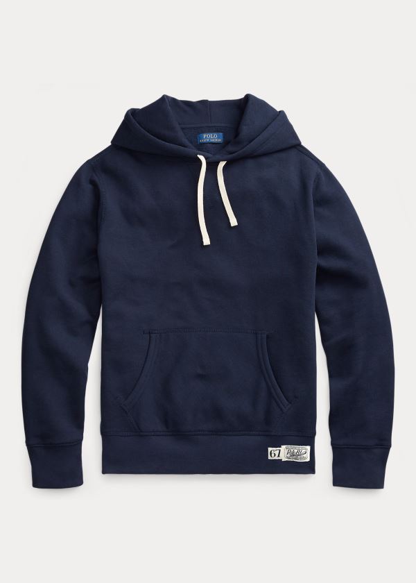 Sudaderas Con Capucha Polo Ralph Lauren Hombre Azul Marino - Cotton-Blend-Fleece - WQMGU9657